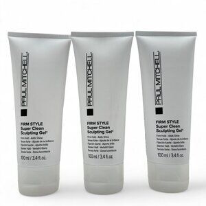 3x Paul Mitchell Firm Style Super Clean Sculpting Gel 3.4 oz each - Travel Size